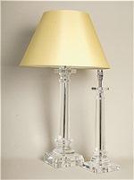 ALEXANDERS  CLEAR CRYSTAL COLUMN LAMP
